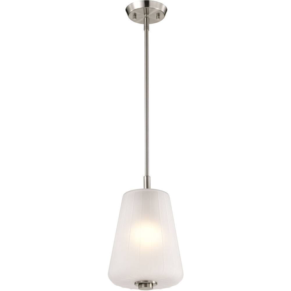 Nuvo Lighting Lune 8 Inch Brushed Nickel Pendant Ceiling Light