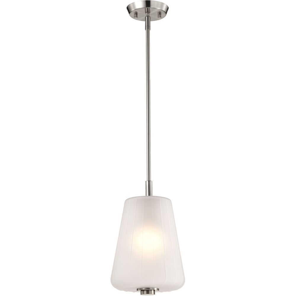 Nuvo Lighting Lune 8 Inch Brushed Nickel Pendant Ceiling Light