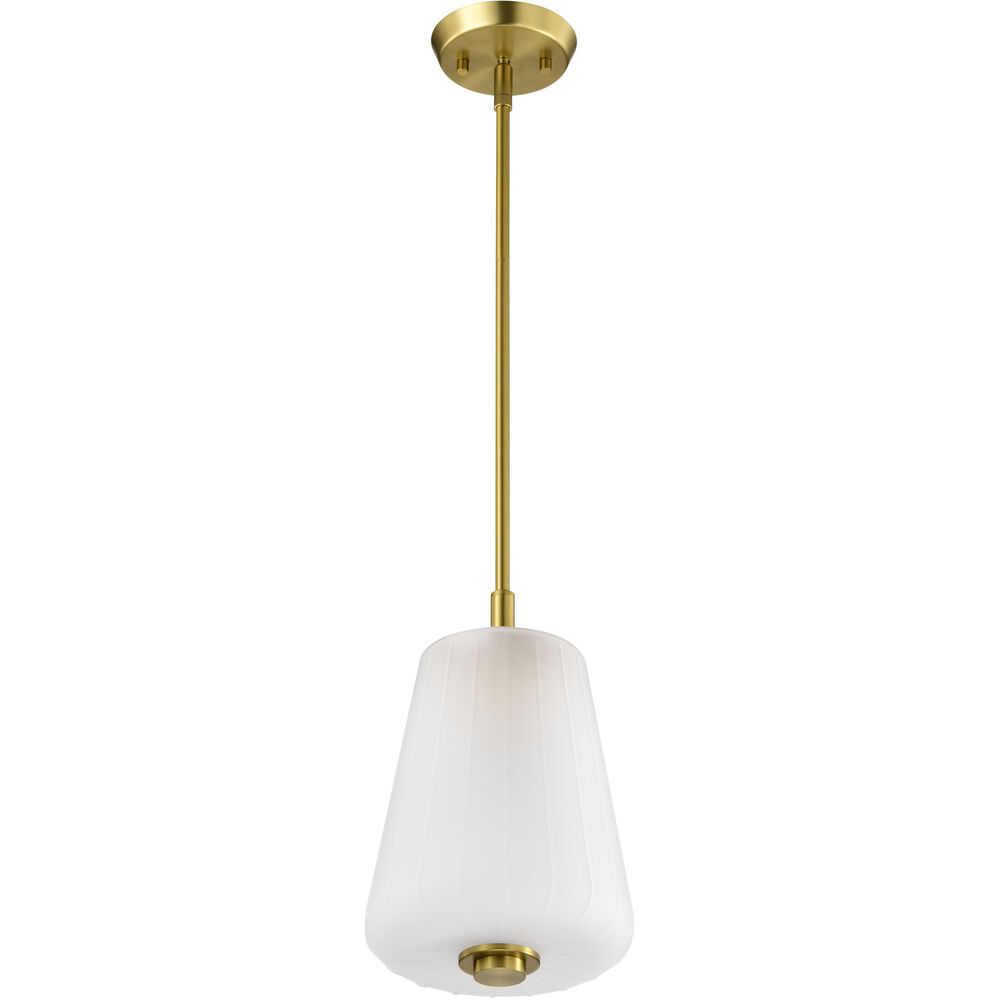 Nuvo Lighting Lune 8 Inch Vintage Brass Pendant Ceiling Light