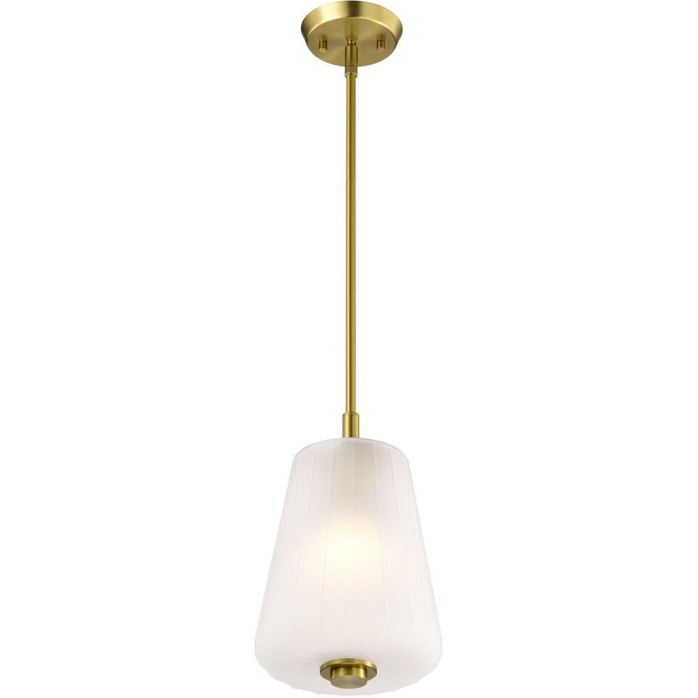 Nuvo Lighting Lune 8 Inch Vintage Brass Pendant Ceiling Light
