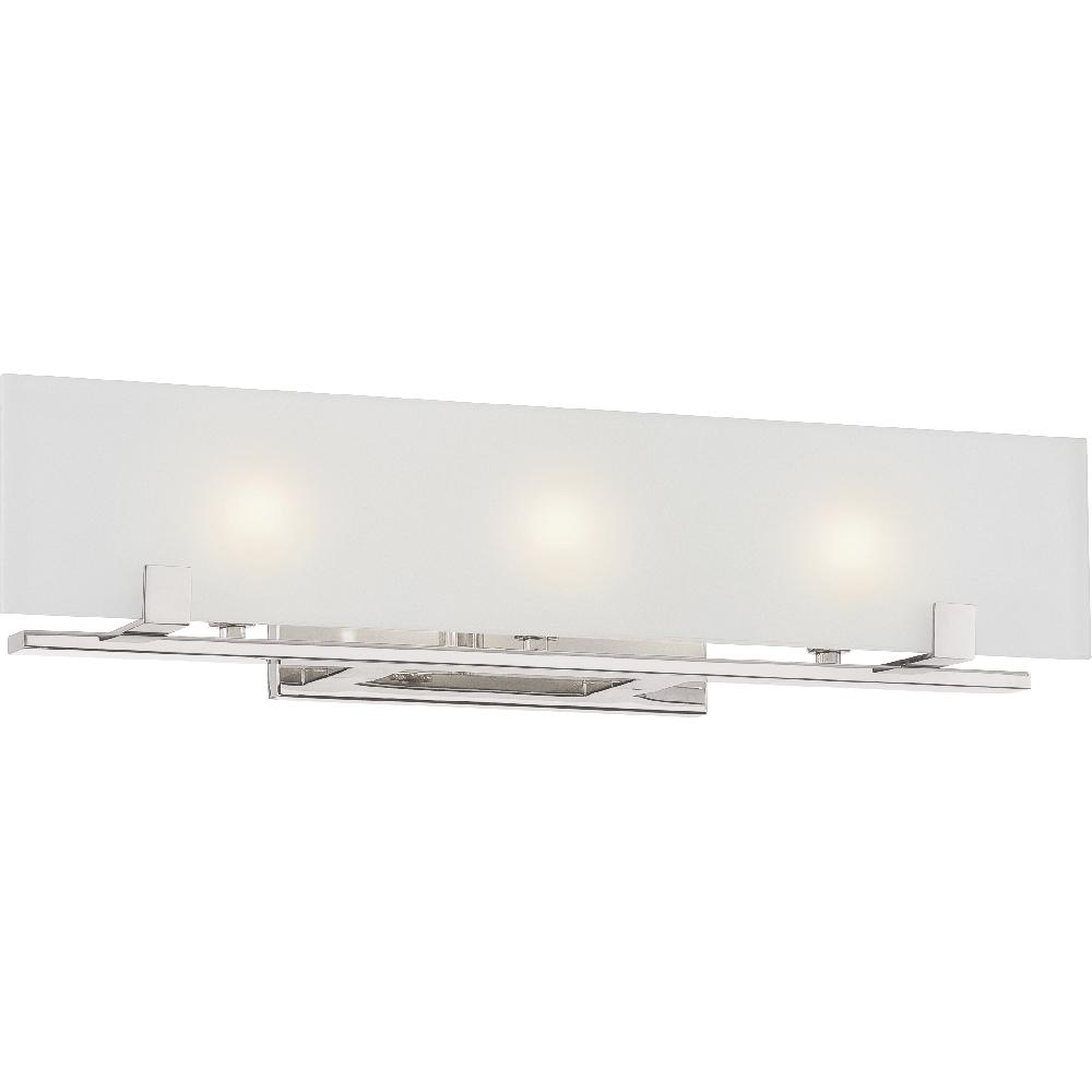 nuvo lighting Lynne 3 Light 24 inch Polished Nickel Vanity Light Wall Light