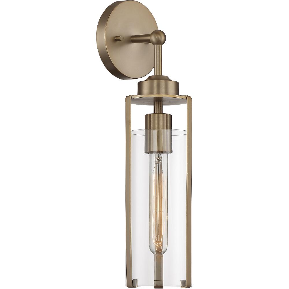 nuvo lighting Marina 1 Light 5 inch Burnished Brass Vanity Light Wall Light