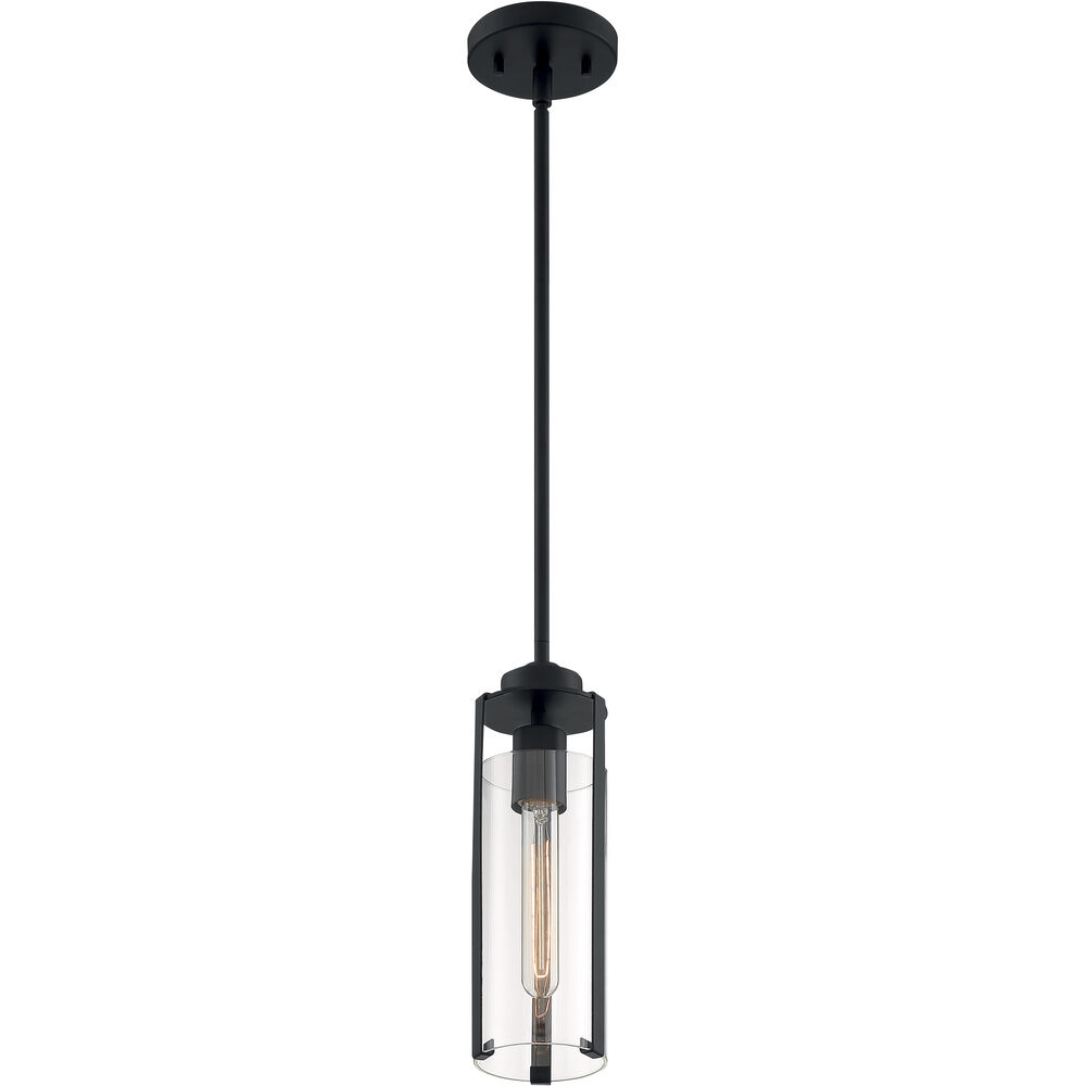 Nuvo Lighting Marina 1 Light 5 Inch Matte Black Pendant Ceiling Light