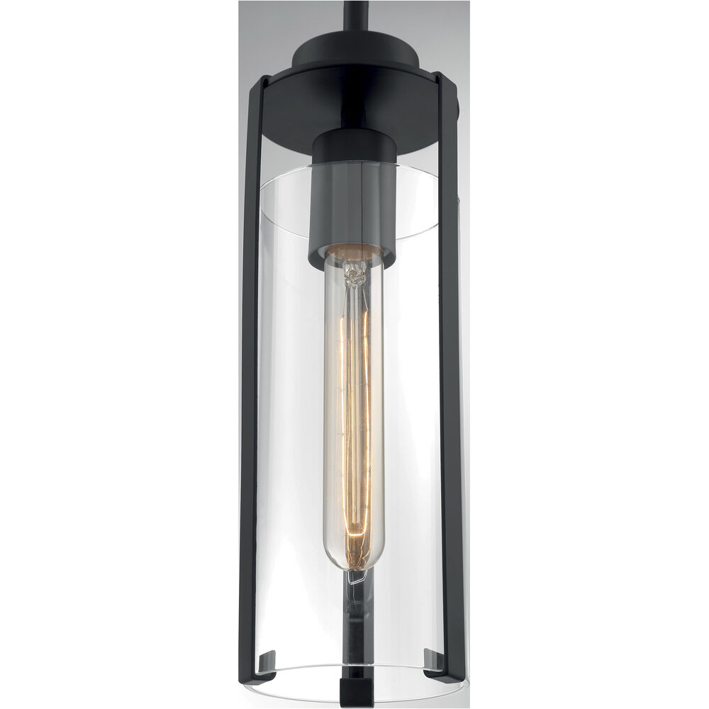 Nuvo Lighting Marina 1 Light 5 Inch Matte Black Pendant Ceiling Light