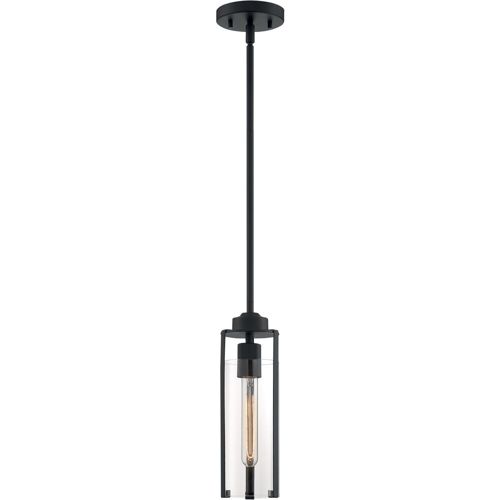 Nuvo Lighting Marina 1 Light 5 Inch Matte Black Pendant Ceiling Light
