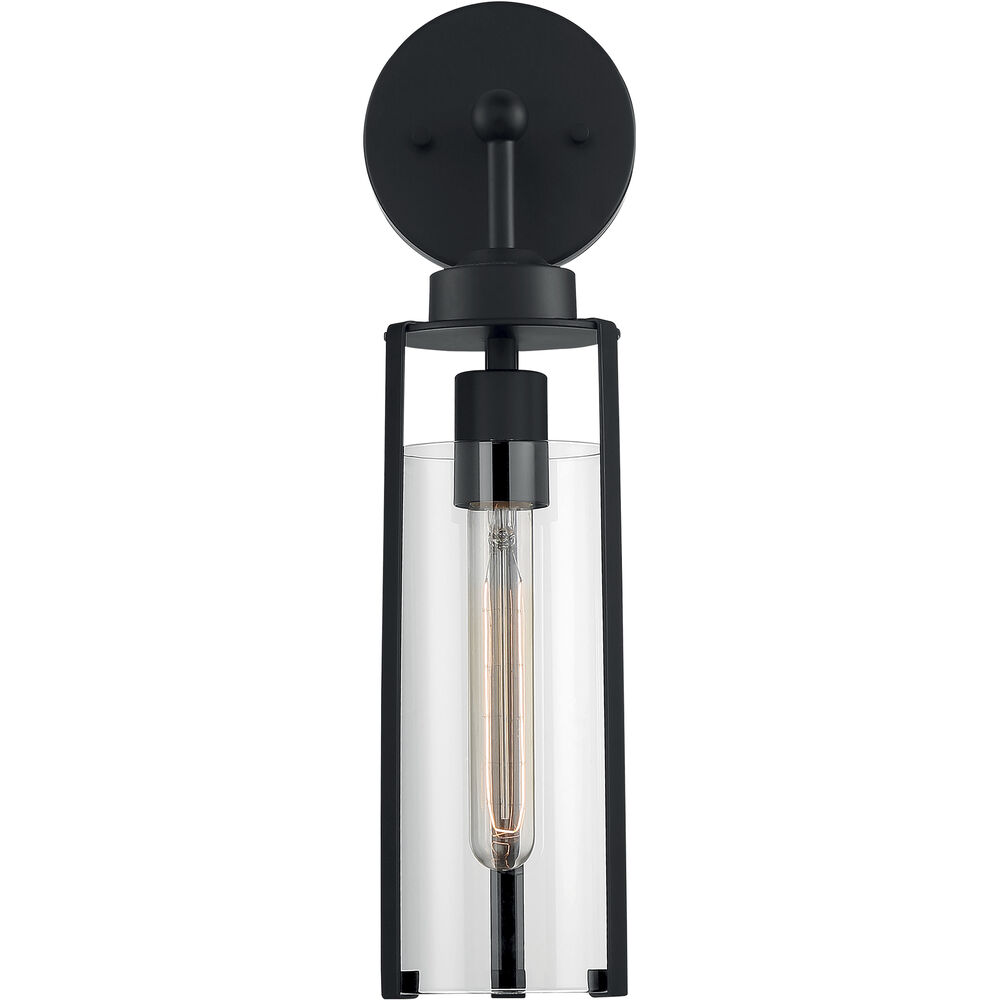 Nuvo Lighting Marina 1 Light 5 Inch Matte Black Vanity Light Wall Light