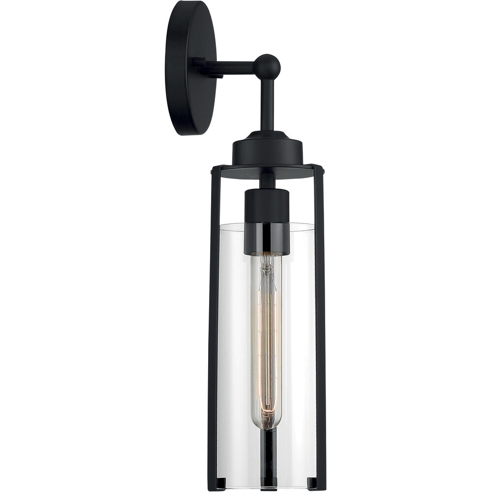 Nuvo Lighting Marina 1 Light 5 Inch Matte Black Vanity Light Wall Light