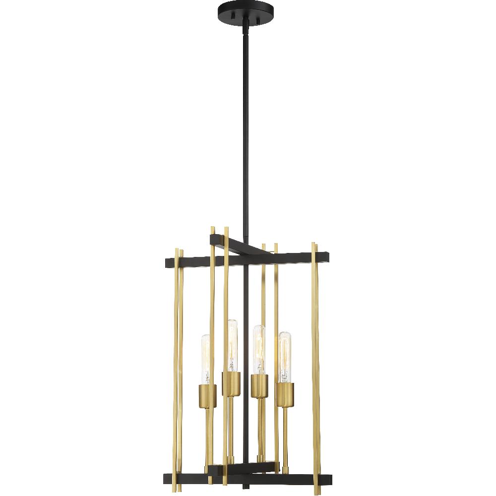 nuvo lighting Marion 4 Light 15 inch Aged Bronze and Natural Bronze Pendant Ceiling Light