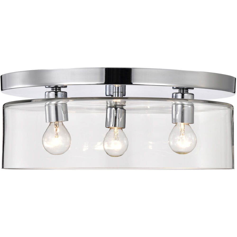 Nuvo Lighting Marlowe 15 Inch Polished Nickel Flush Mount Ceiling Light