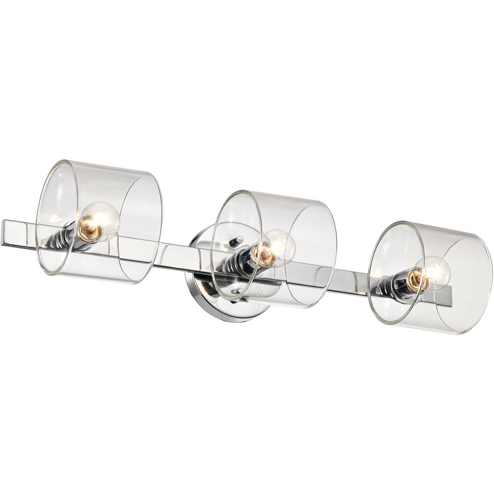 Nuvo Lighting Marlowe 3 Light 24 Inch Polished Nickel Vanity Light Wall Light