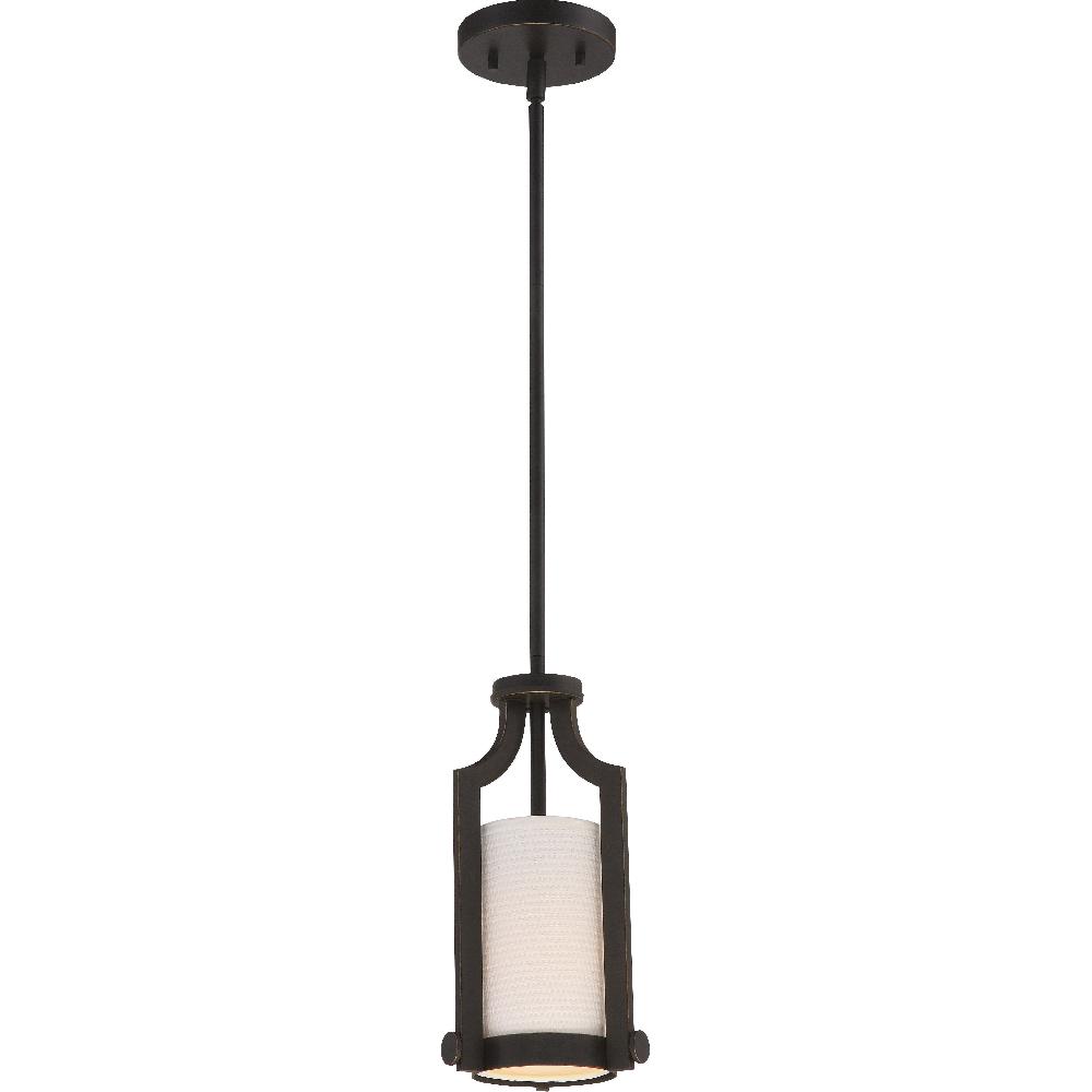 nuvo lighting Meadow 1 Light 6.5 inch Russet Bronze Mini Pendant Ceiling Light