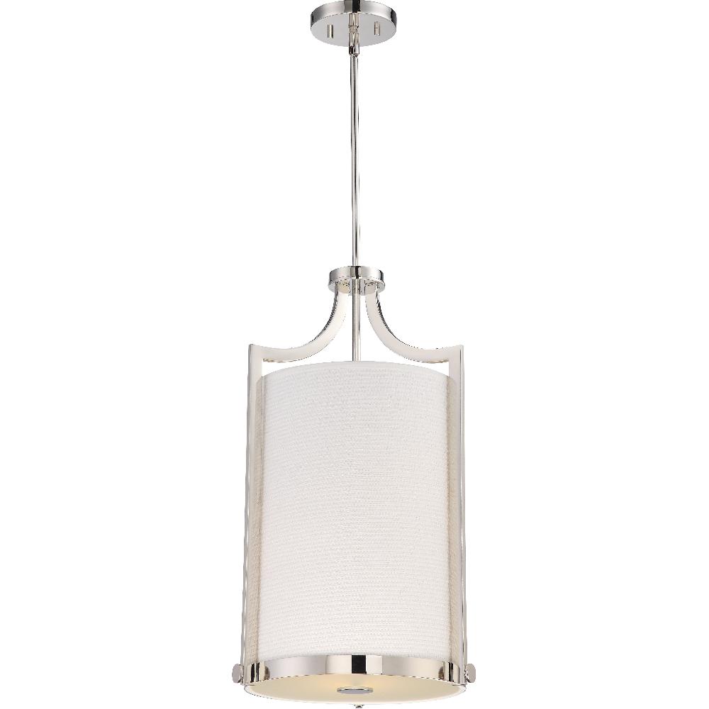 nuvo lighting Meadow 3 Light 14 inch Polished Nickel Pendant Ceiling Light