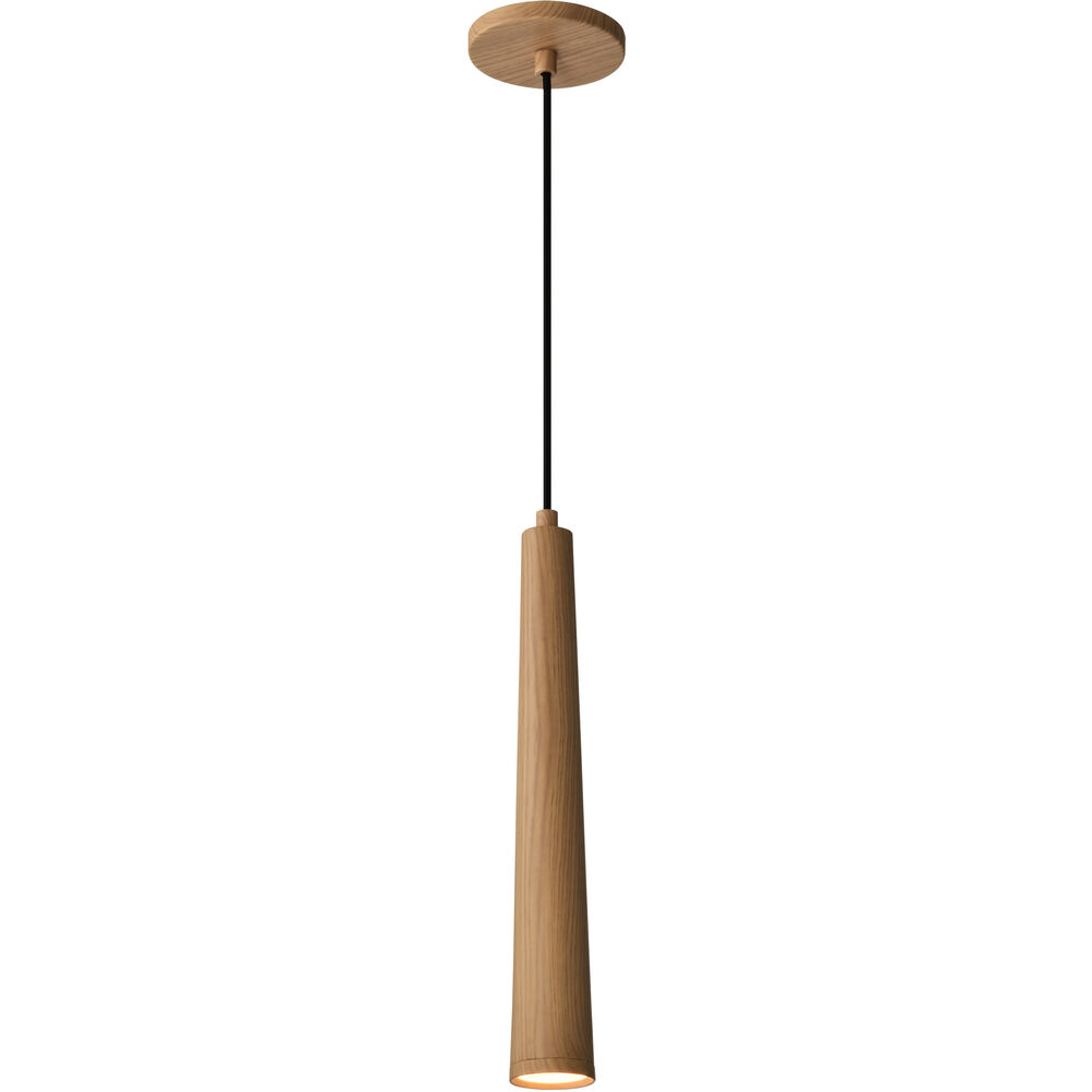 Nuvo Lighting Melrose LED 2.4 Inch Ash Wood Pendant Ceiling Light