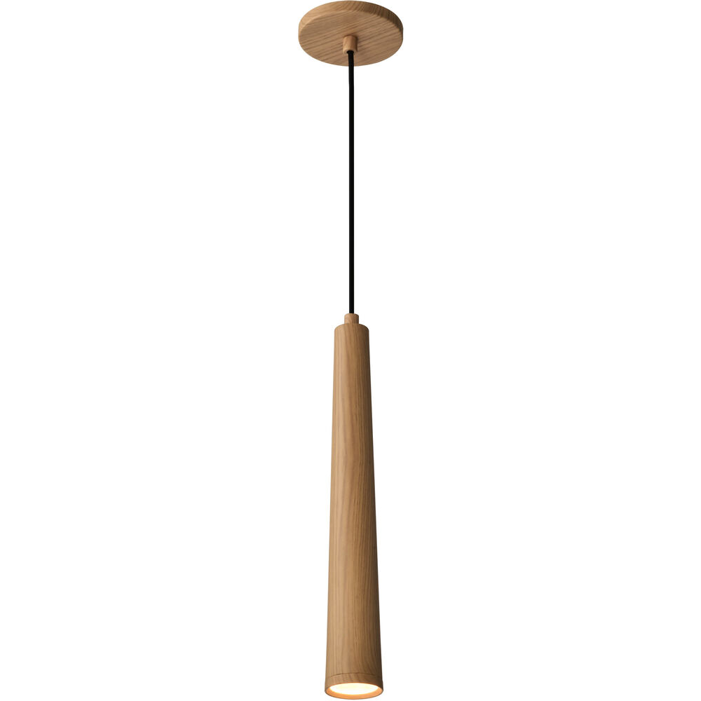 Nuvo Lighting Melrose LED 2.4 Inch Ash Wood Pendant Ceiling Light