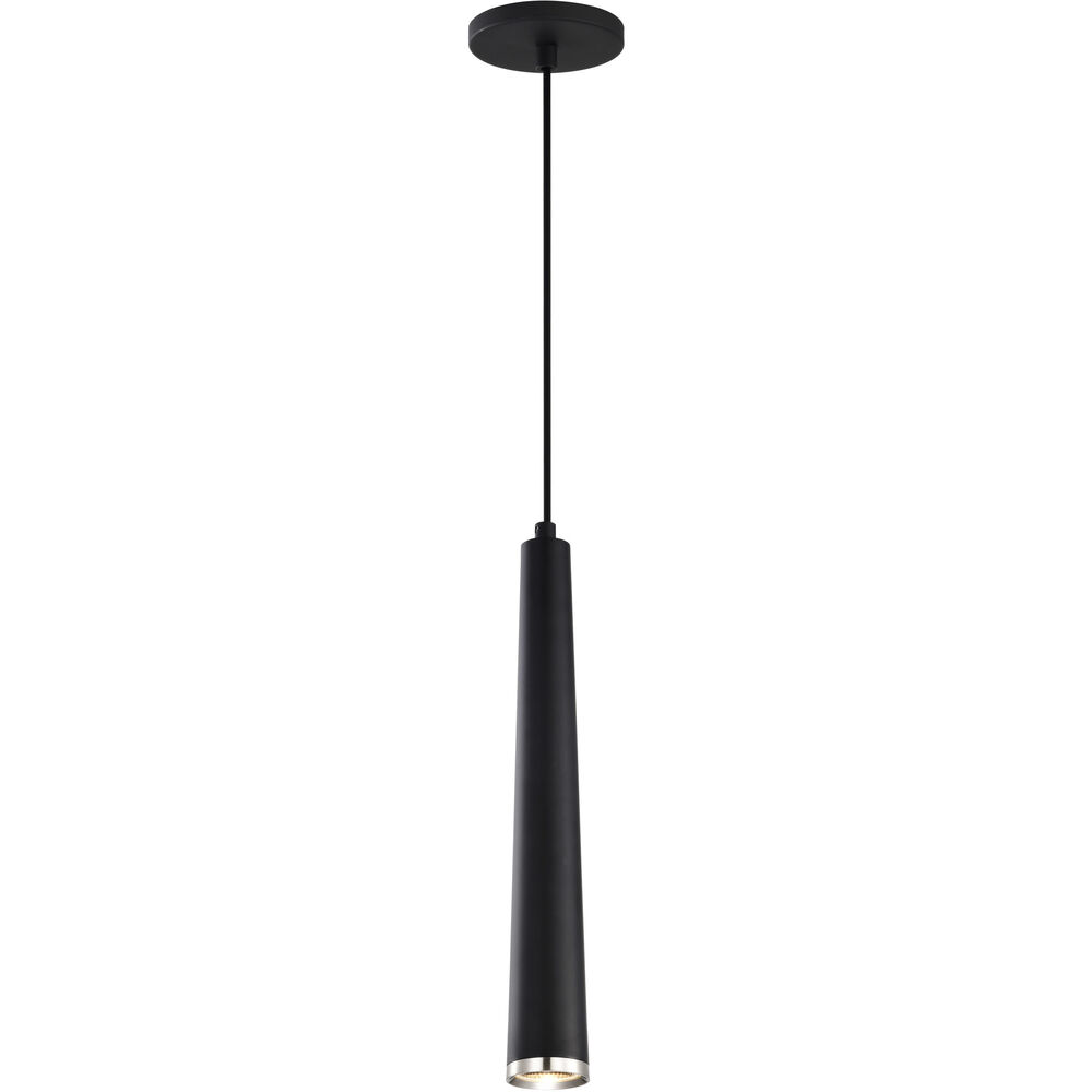 Nuvo Lighting Melrose LED 2.4 Inch Matte Black And Brushed Nickel Pendant Ceiling Light