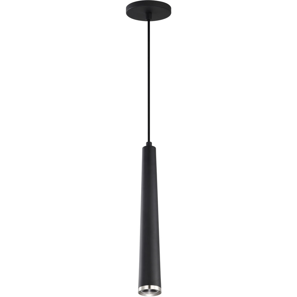 Nuvo Lighting Melrose LED 2.4 Inch Matte Black And Brushed Nickel Pendant Ceiling Light