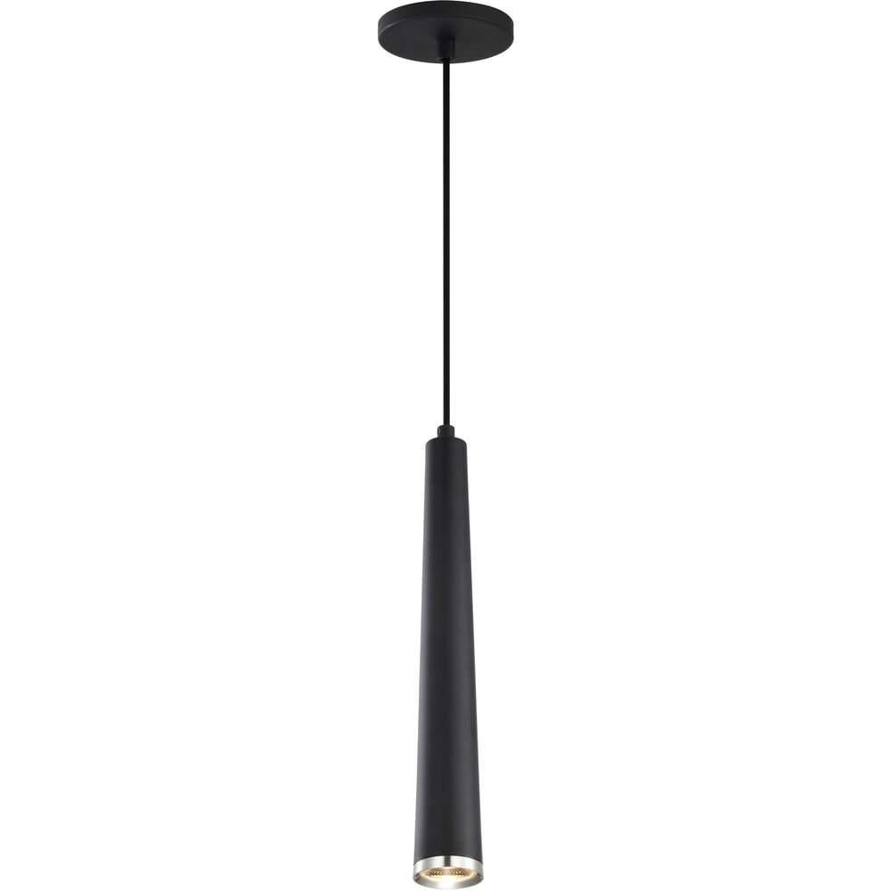 Nuvo Lighting Melrose LED 2.4 Inch Matte Black And Brushed Nickel Pendant Ceiling Light