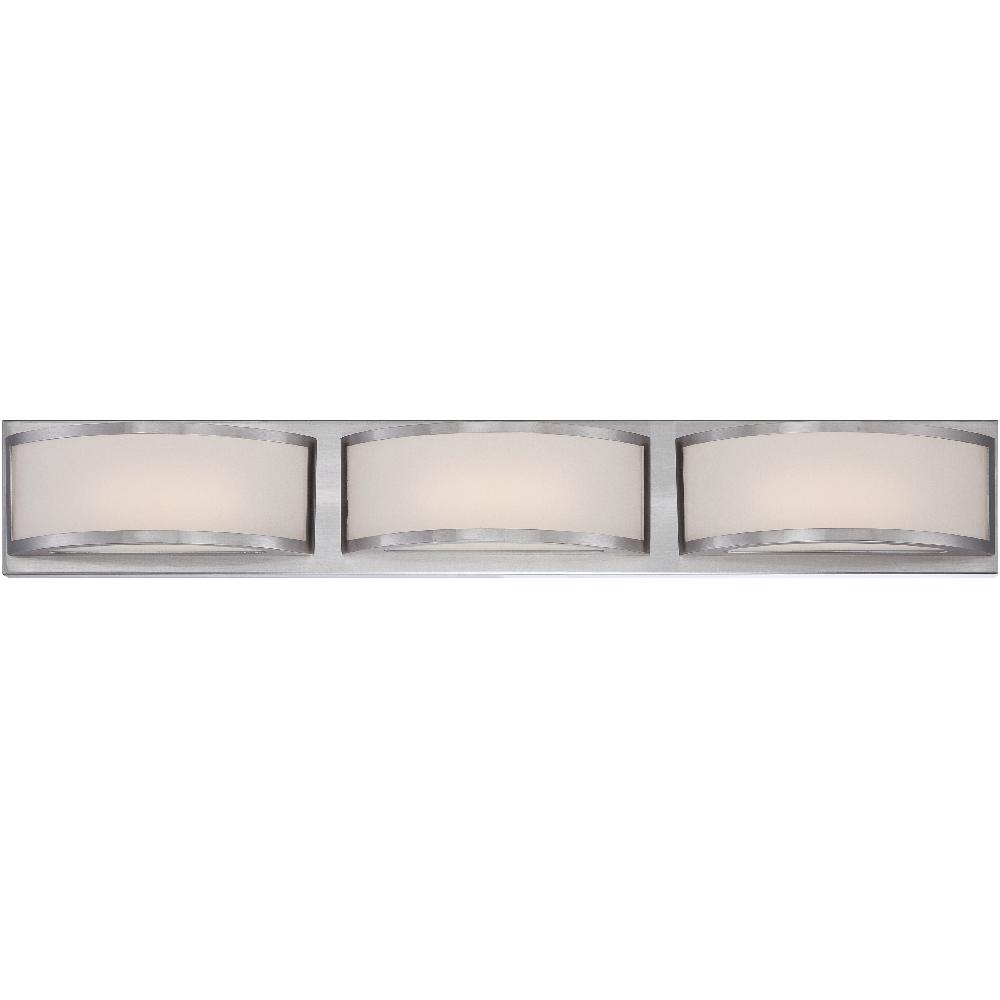 nuvo lighting Mercer LED 28 inch Brushed Nickel Vanity Light Wall Light