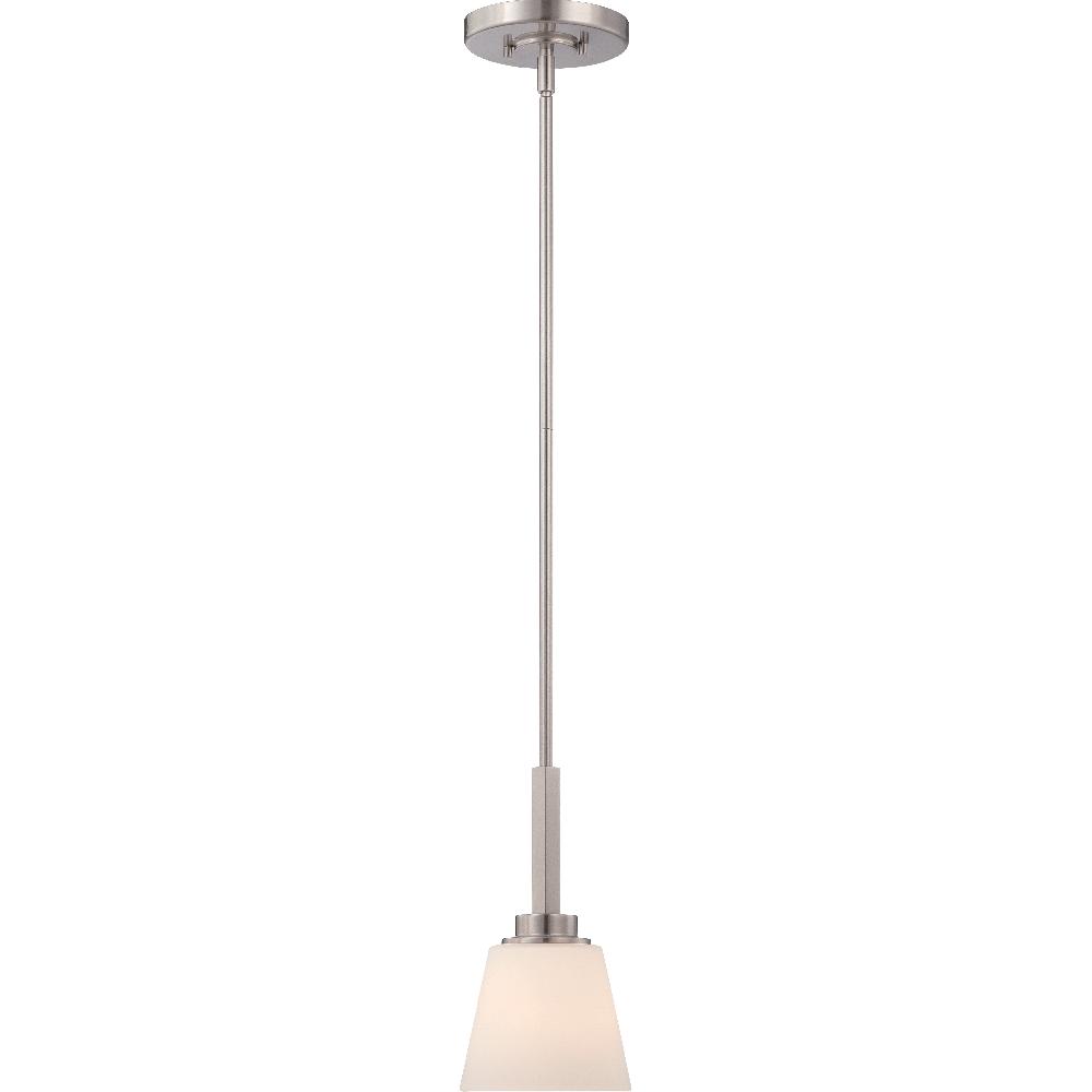 nuvo lighting Mobili 1 Light 6 inch Brushed Nickel Mini Pendant Ceiling Light