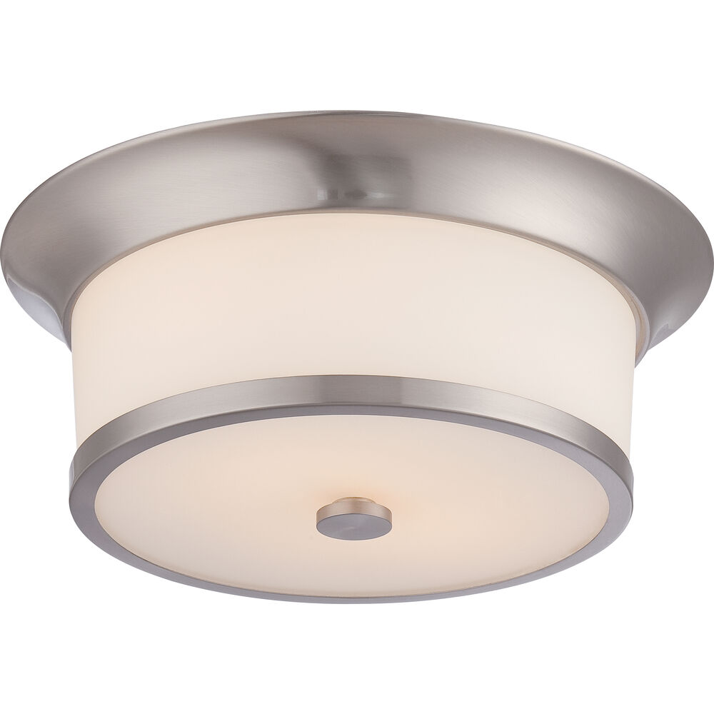 Nuvo Lighting Mobili 2 Light 13 Inch Brushed Nickel Flush Mount Ceiling Light