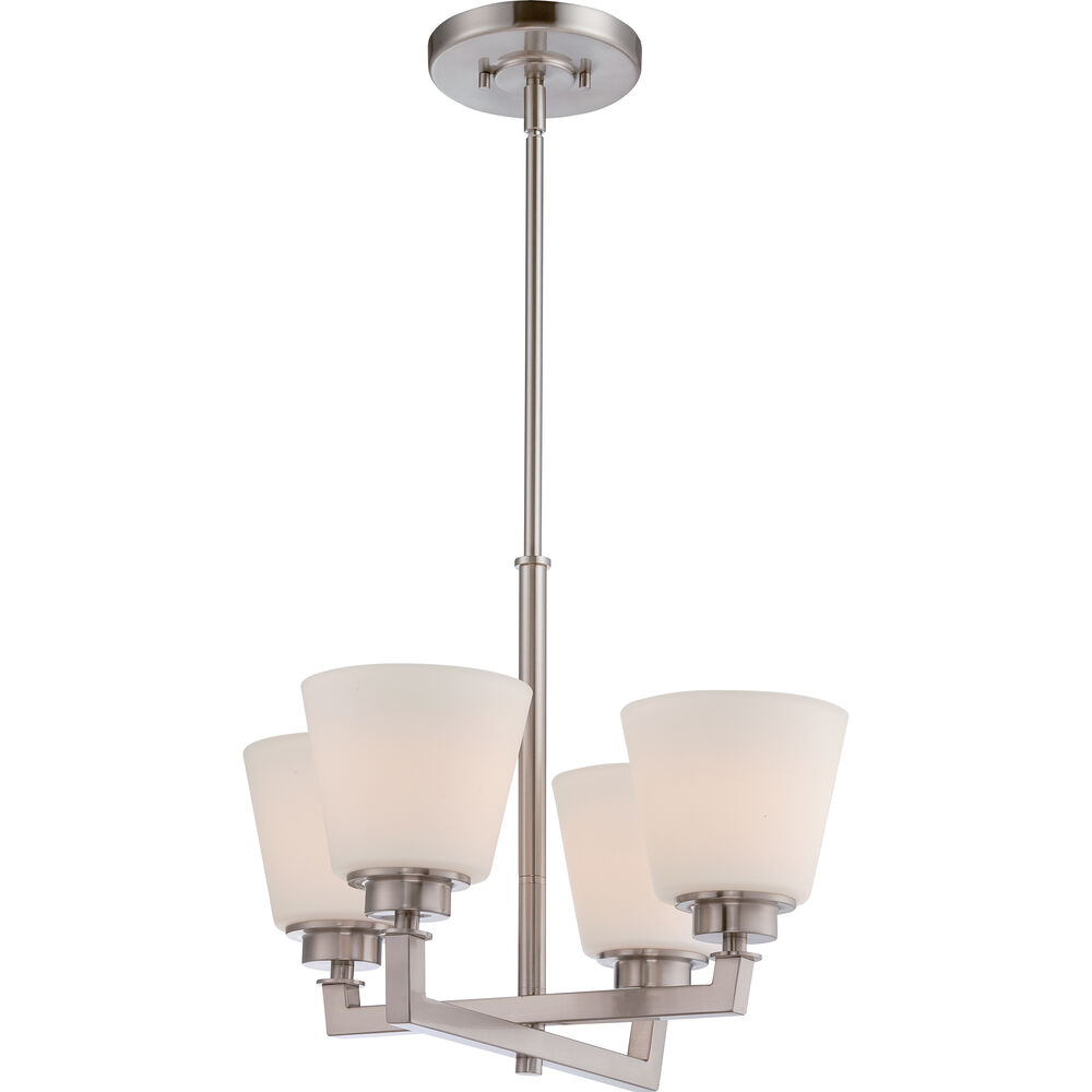 Nuvo Lighting Mobili 4 Light 18 Inch Brushed Nickel Chandelier Ceiling Light