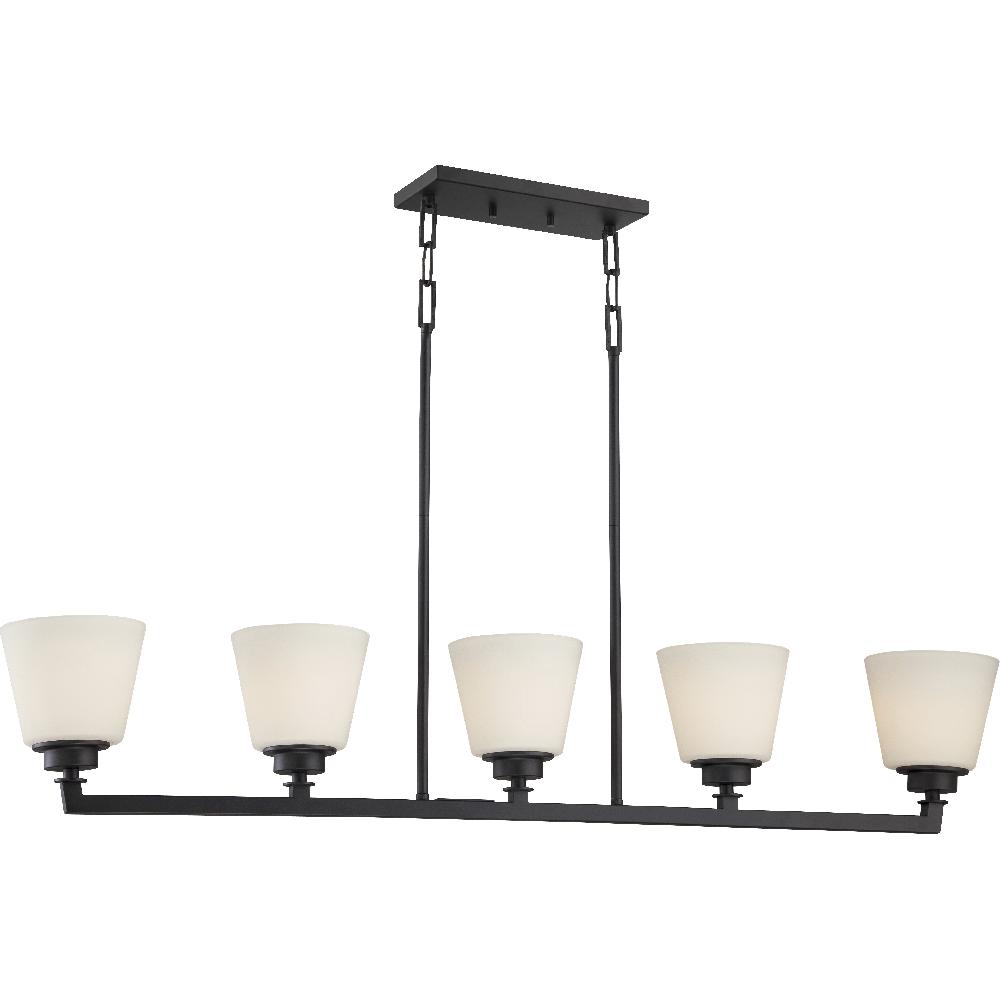 nuvo lighting Mobili 5 Light 44.13 inch Aged Bronze Island Pendant Ceiling Light