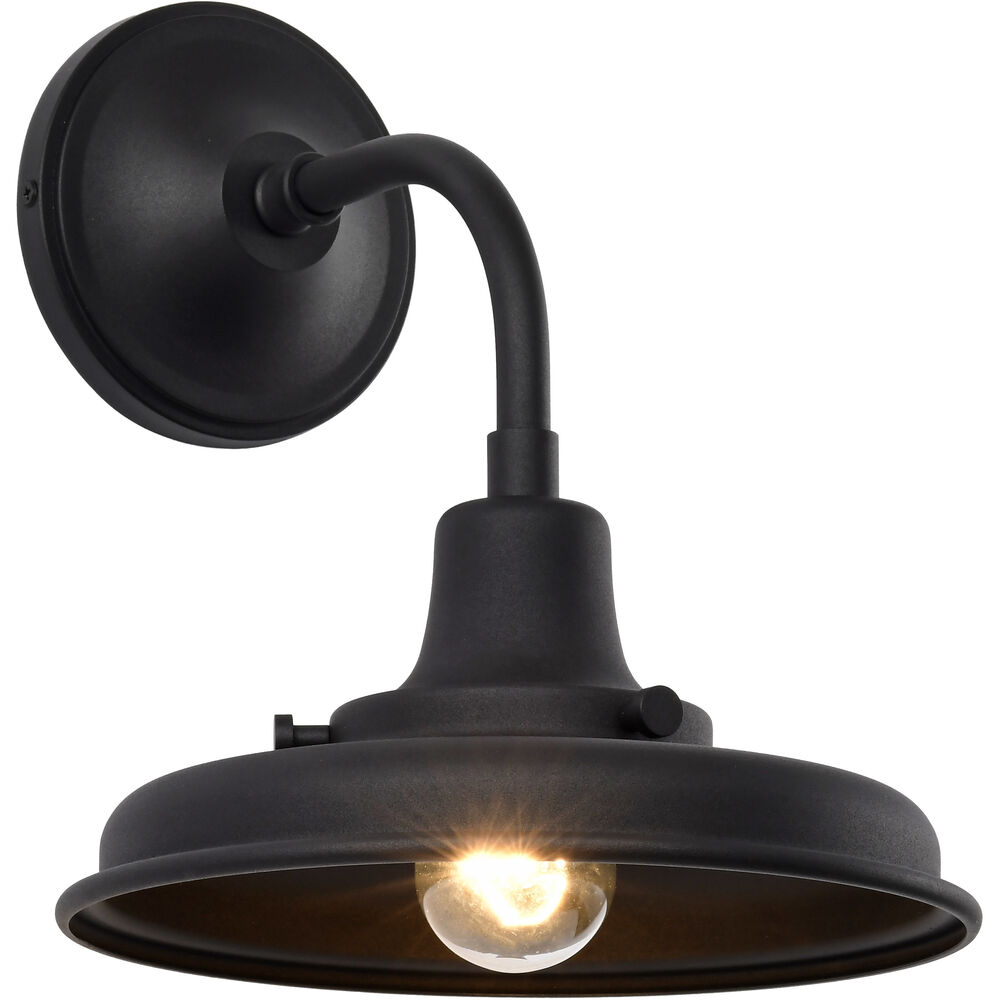 Nuvo Lighting Morris 11.63 Inch Black Outdoor Wall Light