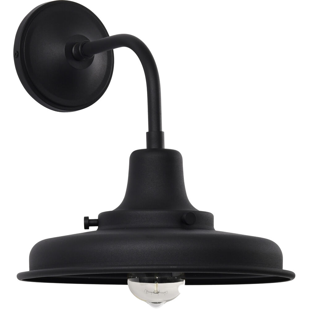 Nuvo Lighting Morris 13.38 Inch Black Outdoor Wall Light
