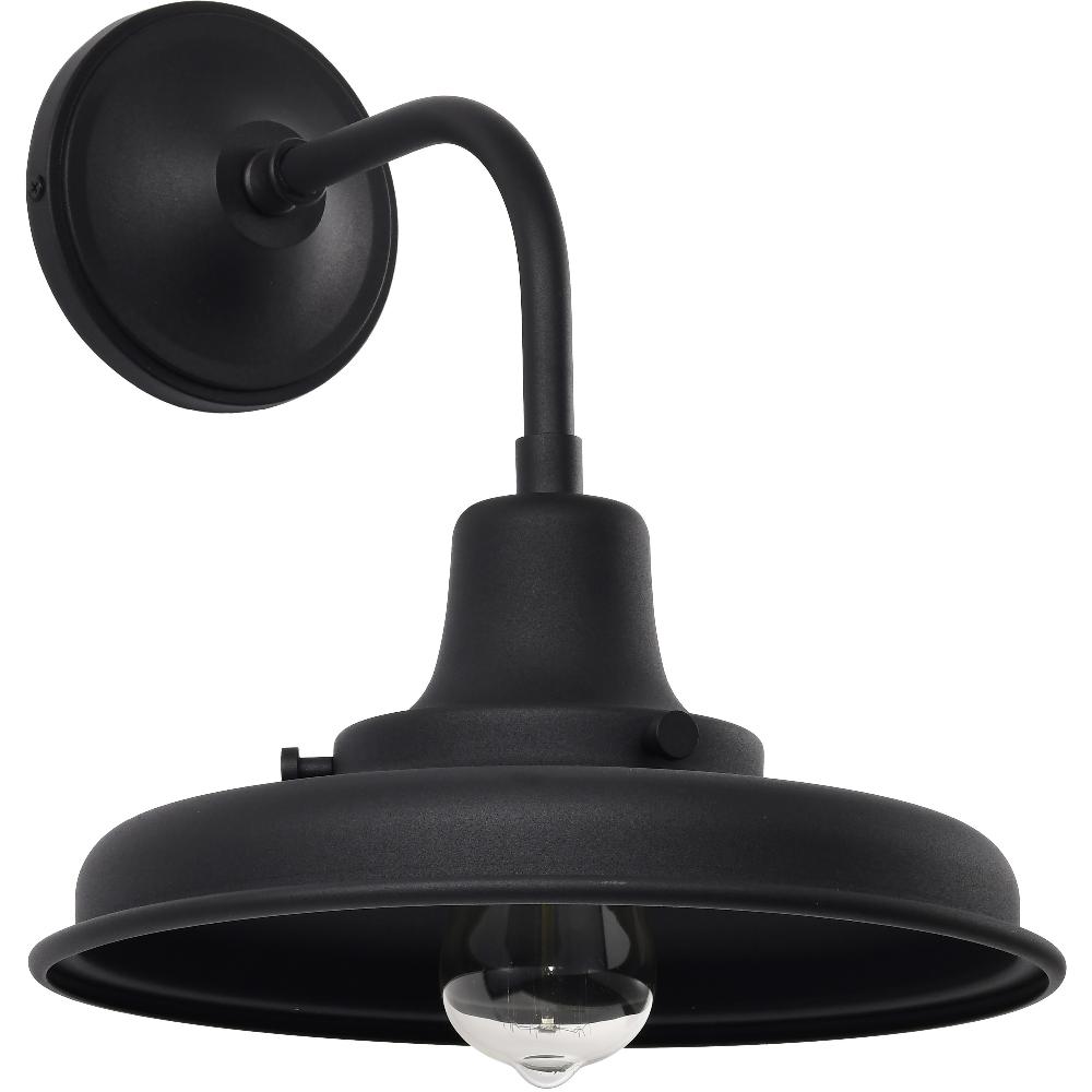 nuvo lighting Morris 13.38 inch Black Outdoor Wall Light