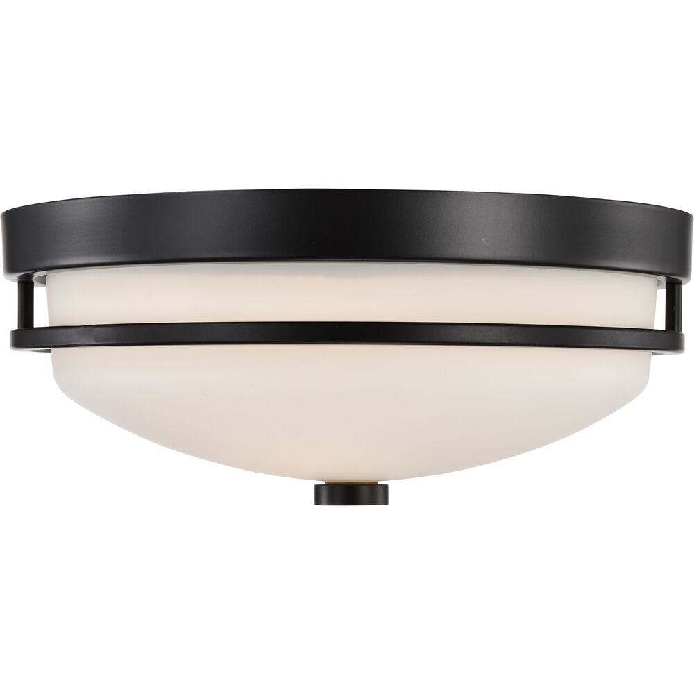 Nuvo Lighting Neval 2 Light 13 Inch Sudbury Bronze Flush Mount Ceiling Light