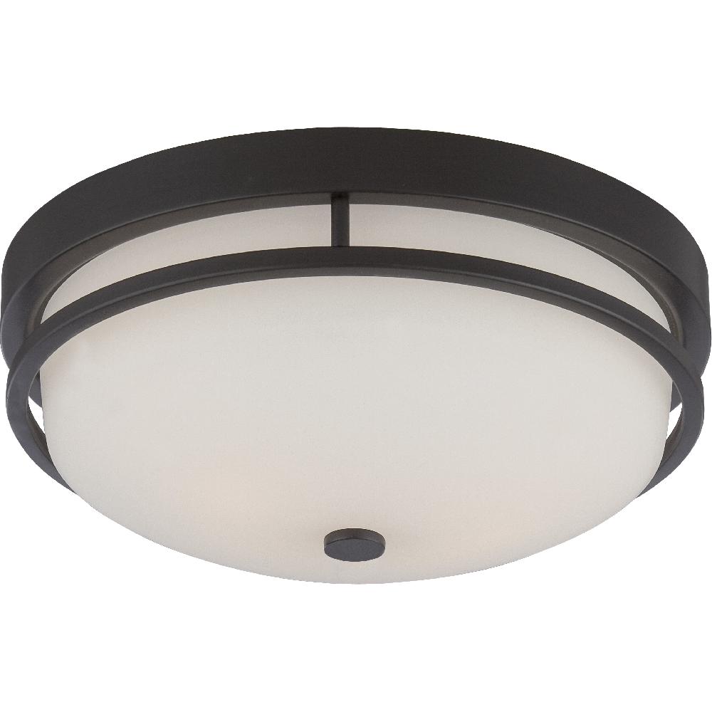nuvo lighting Neval 2 Light 13 inch Sudbury Bronze Flush Mount Ceiling Light