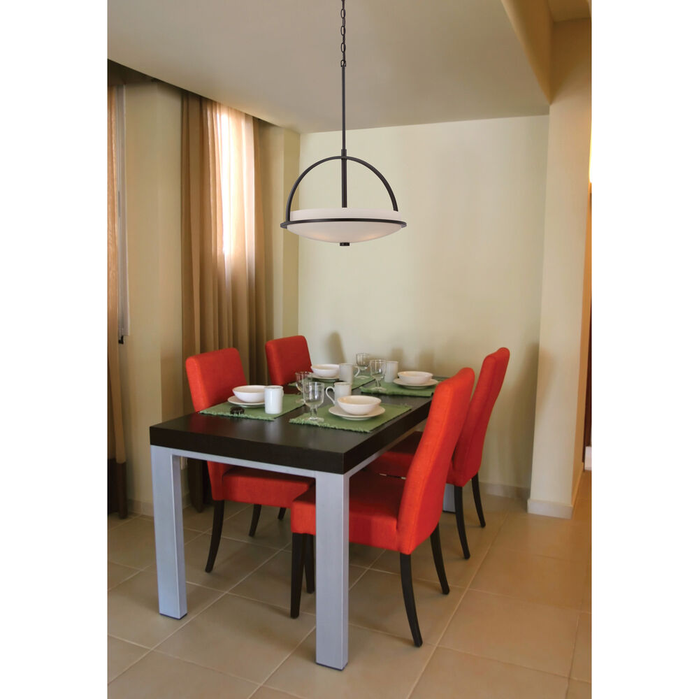 Nuvo Lighting Neval 3 Light 18 Inch Sudbury Bronze Pendant Ceiling Light