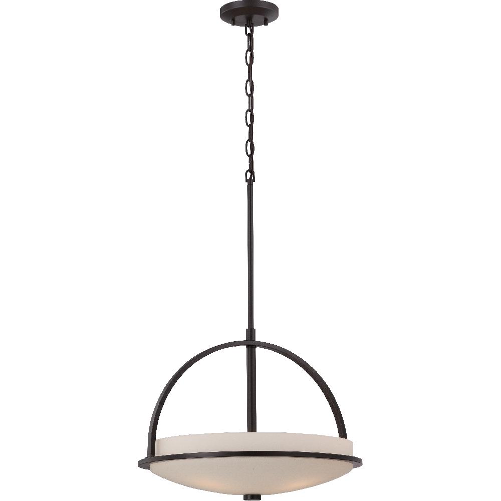 nuvo lighting Neval 3 Light 18 inch Sudbury Bronze Pendant Ceiling Light