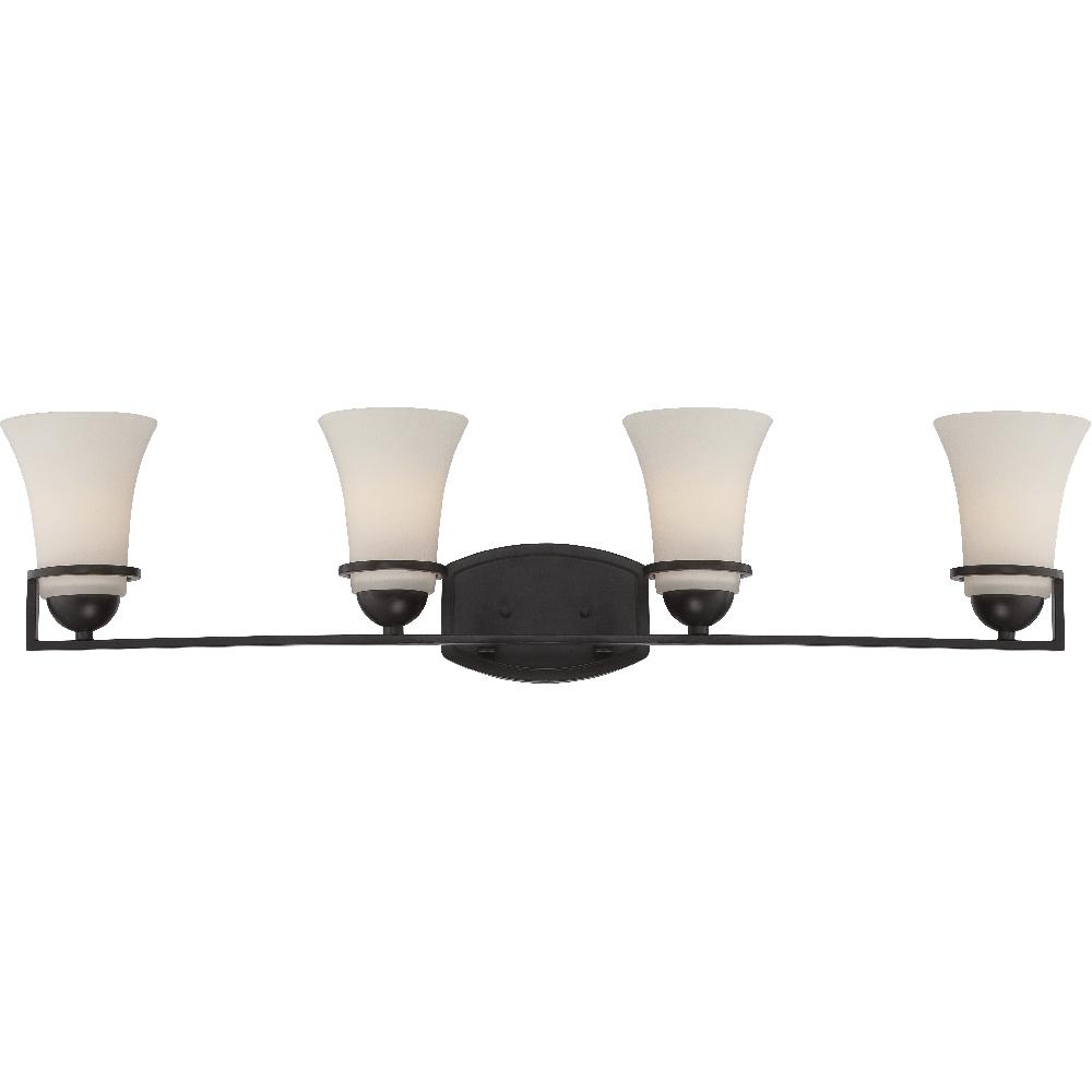 nuvo lighting Neval 4 Light 33.63 inch Sudbury Bronze Vanity Light Wall Light