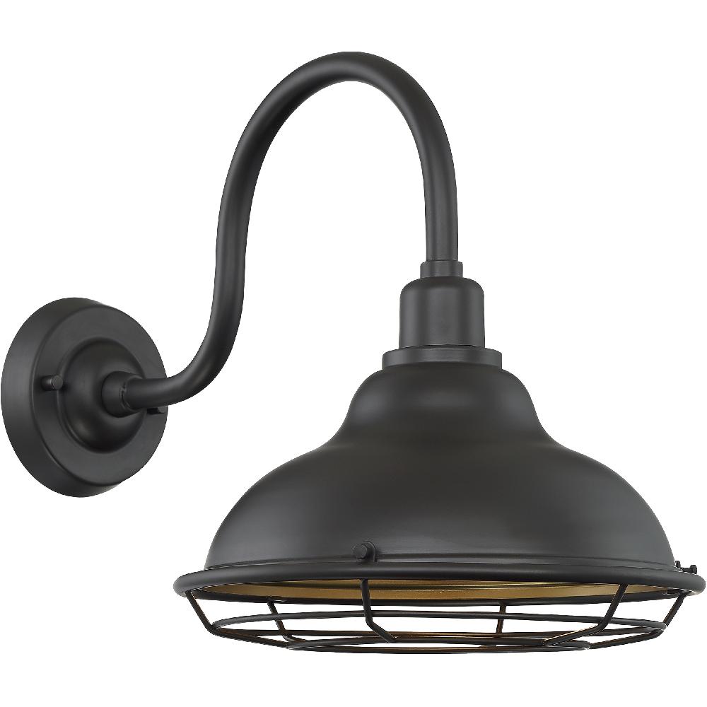 nuvo lighting Newbridge 1 Light 14 inch Dark Bronze and Gold Outdoor Wall Fixture