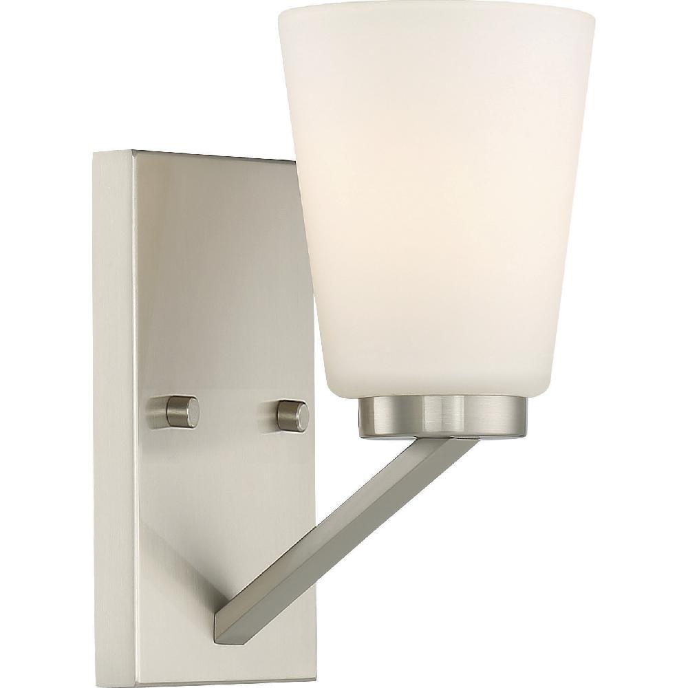 nuvo lighting Nome 1 Light 4.75 inch Brushed Nickel Vanity Light Wall Light