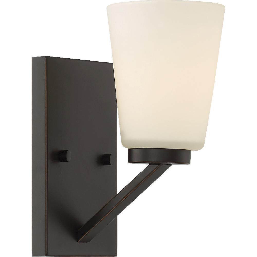 nuvo lighting Nome 1 Light 4.75 inch Mahogany Bronze Vanity Light Wall Light