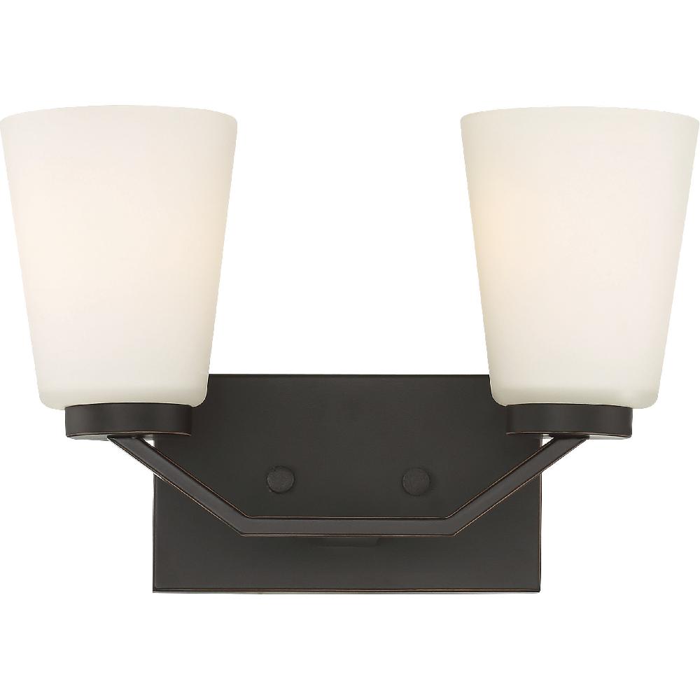 nuvo lighting Nome 2 Light 13.5 inch Mahogany Bronze Vanity Light Wall Light