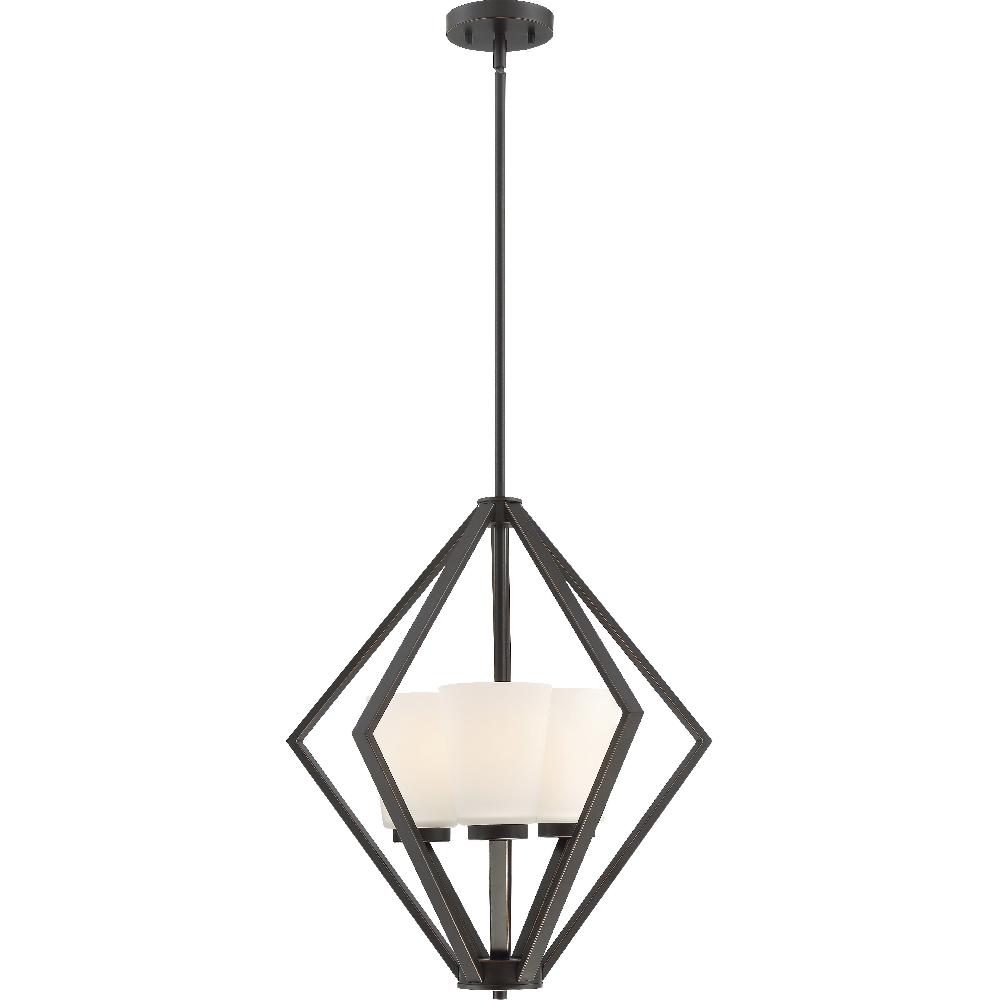 nuvo lighting Nome 3 Light 19.5 inch Mahogany Bronze Pendant Ceiling Light