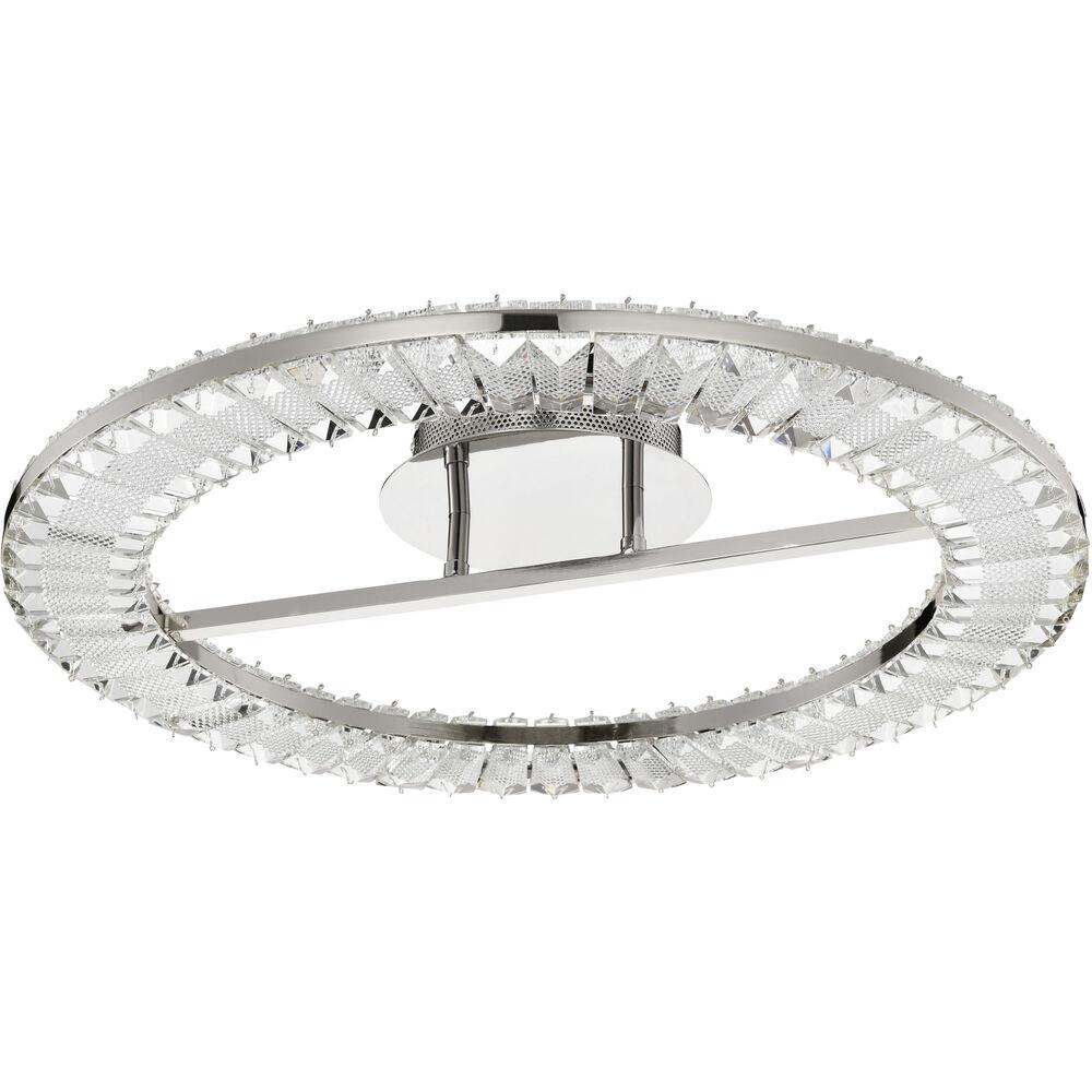 Nuvo Lighting Nova LED 22.88 Inch Polished Nickel Flush Mount Ceiling Light