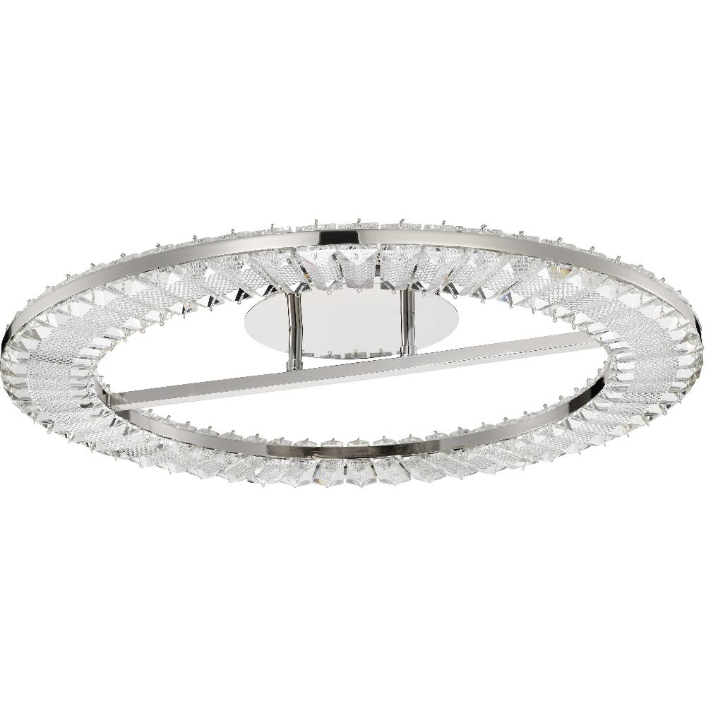 Nuvo Lighting Nova LED 22.88 Inch Polished Nickel Flush Mount Ceiling Light
