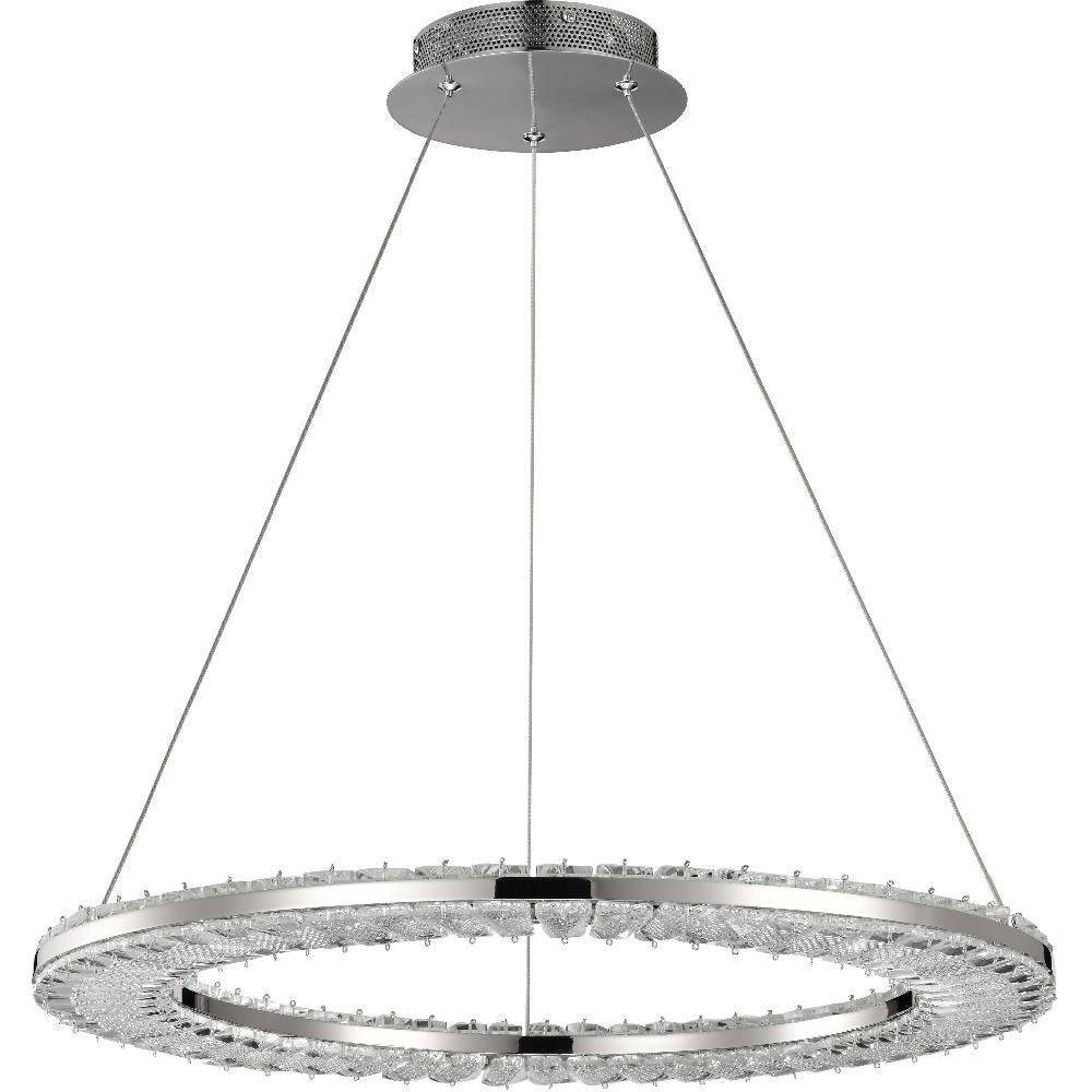 nuvo lighting Nova LED 22.88 inch Polished Nickel Pendant Ceiling Light