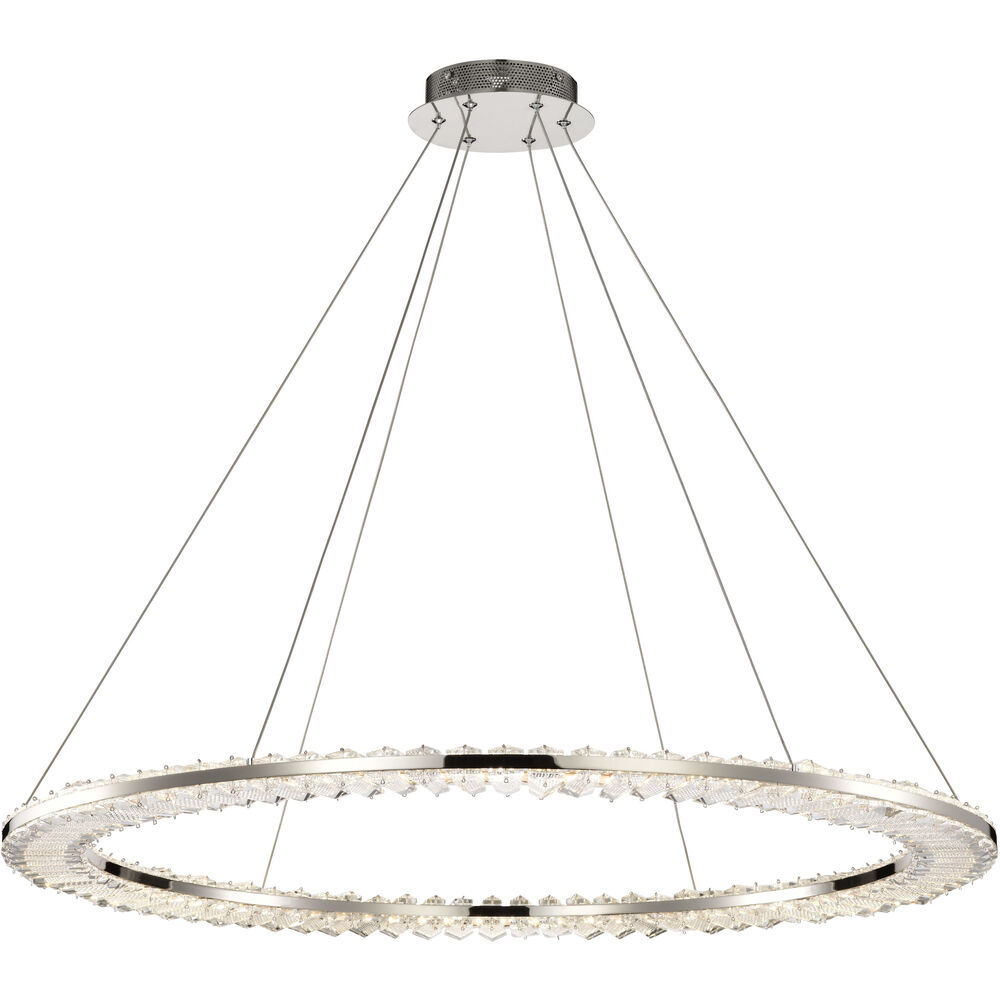 Nuvo Lighting Nova LED 35.88 Inch Polished Nickel Pendant Ceiling Light