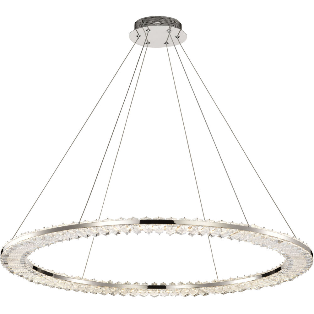 Nuvo Lighting Nova LED 35.88 Inch Polished Nickel Pendant Ceiling Light