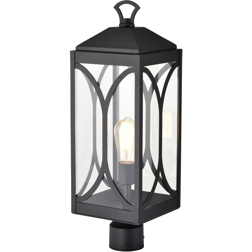 Nuvo Lighting Oaklyn 1 Light 23.13 Inch Matte Black Outdoor Post Light