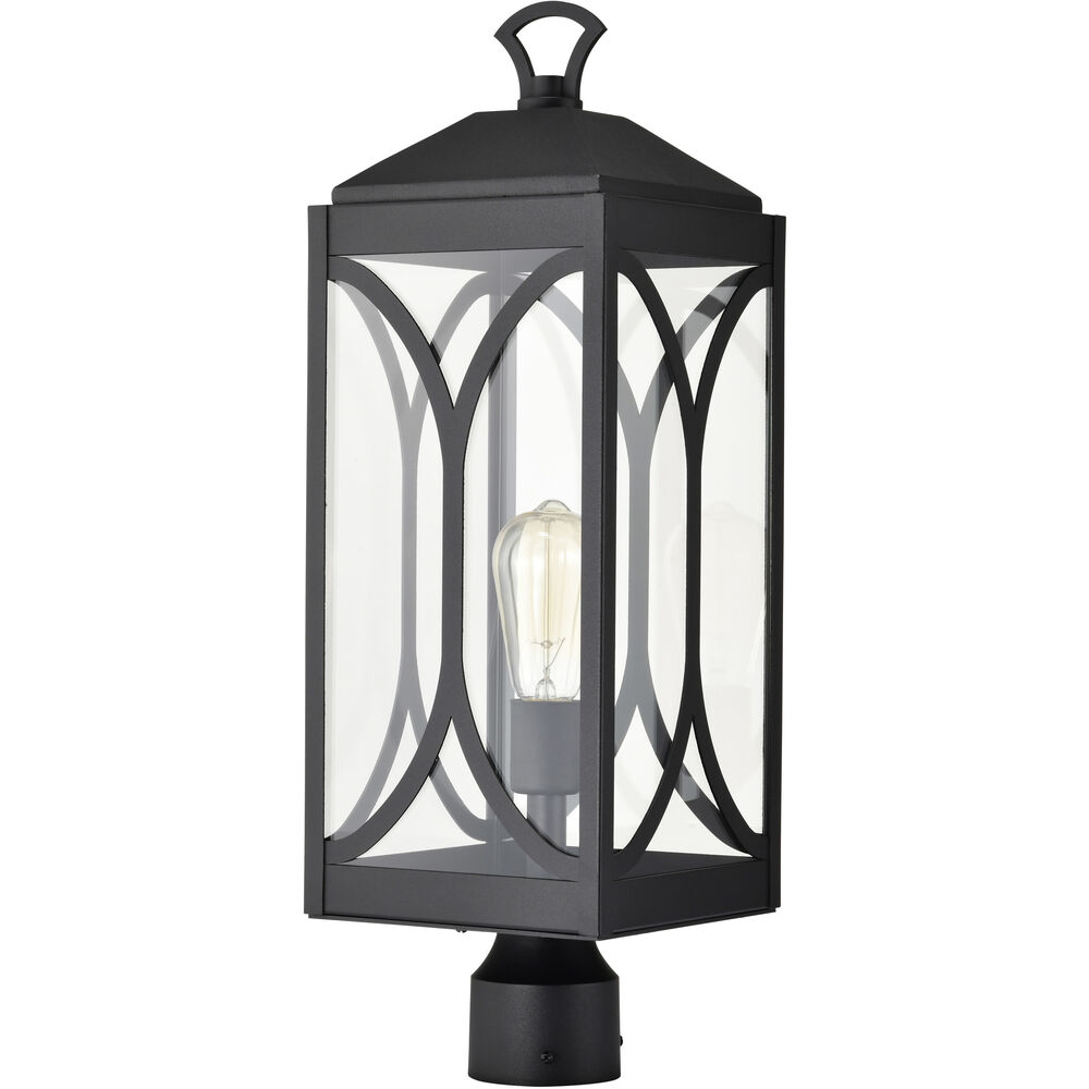 Nuvo Lighting Oaklyn 1 Light 23.13 Inch Matte Black Outdoor Post Light