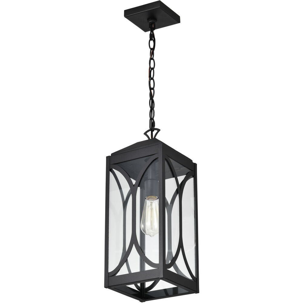 Nuvo Lighting Oaklyn 1 Light 7.5 Inch Matte Black Outdoor Hanging Light
