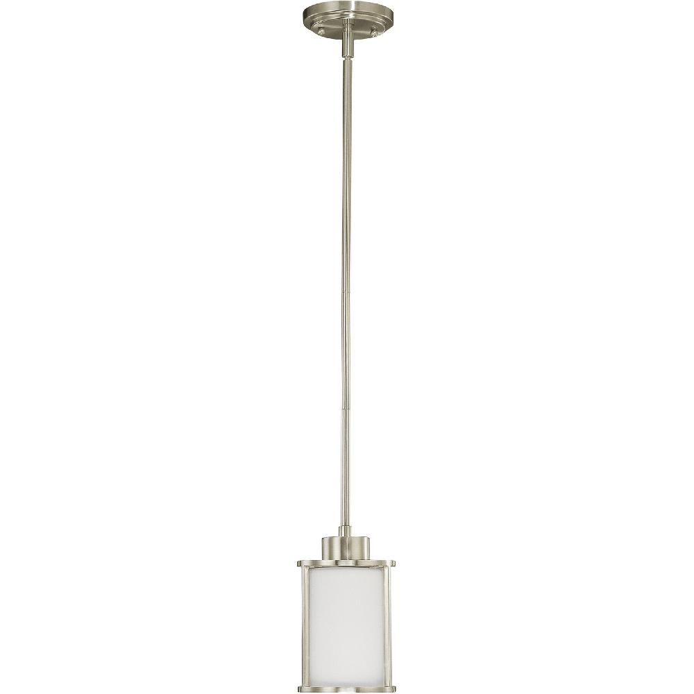 nuvo lighting Odeon 1 Light 5 inch Brushed Nickel Mini Pendant Ceiling Light