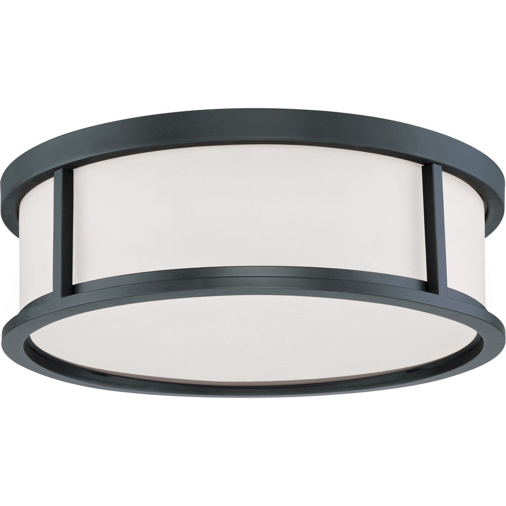 Nuvo Lighting Odeon 3 Light 17 Inch Aged Bronze Flush Mount Ceiling Light