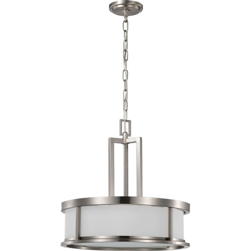 Nuvo Lighting Odeon 4 Light 17 Inch Brushed Nickel Pendant Ceiling Light